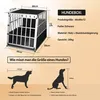 Psí přepravka Bruno, stříbrná, černá Náhled obrázku produktu 3