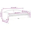 vidaXL Tagesbett mit Matratze Hellgrau 90x200 cm Stoff Produktbild-Vorschau 8
