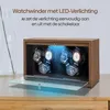 Olvy horlogewinder voor 6 horloges, met LED-verlichting, Productafbeelding-voorbeeld 4