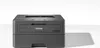 A dark gray Brother laser printer is shown against a white background. Produktbild-Vorschau