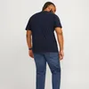 Jack & Jones Caleb Varsity Plus Kurzarm-t-shirt Blau 4XL Produktbild-Vorschau 10