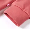 Kinder-Sweatshirt Gr. 92 Altrosa mit Pailletten-Giraffe Produktbild-Vorschau 5