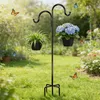 Schäferhaken Garten Doppelhaken 193cm Schmiedeeisen Schwarz Produktbild-Vorschau 3