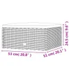 VidaXL 319589, Schwarz, Rattan, Stahl, Erwachsene & Kinder, Produktbild-Vorschau 9