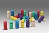 Satz aus 24 Jumbo Spielfiguren in 6 Farben (je 4 Stück in Produktbild-Vorschau 3