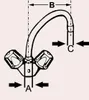 Cornat Rohrauslauf Hu-Form Niederdruck verchromt 18 cm Produktbild-Vorschau 2