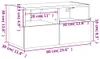 vidaXL Szafka wisząca pod TV biała 60x30x30 cm materiał Podgląd zdjęcia produktu 8