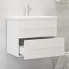 vidaXL Vanity Unit White 60x38,5x48 cm Dřevěný materiál Náhled obrázku produktu 3