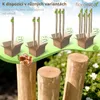 Floranica 2 x lískový dřevěný sloupek výška 150 cm, dřevěný Náhled obrázku produktu 4