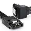 deleyCON 3x 30 cm SATA 3 Kabel Nylon Set 6 Gbit/s Produktbild-Vorschau 2
