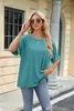 ASKSA Damen T-Shirt Sommer Kurzarm Oversized Rundhals Produktbild-Vorschau 4
