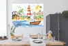 MuchoWow® Poster Strand - Tiere - Kinder - Leuchtturm - Produktbild-Vorschau 3