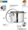Pentola per pasta CAILIN, acciaio inox, 24 cm Anteprima dell’immagine prodotto 10