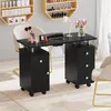 Tavolo per manicure COSTWAY con aspirazione elettrica della Anteprima dell’immagine prodotto 9