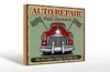 Holzschild Retro 30x20cm Auto repair full Service Produktbild-Vorschau 1