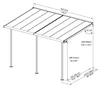 Palram - Canopia Aluminium Terrassenüberdachung Sierra Produktbild-Vorschau 7
