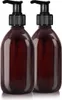 Oputec 2 x 300ml braune Seifenspender aus Kunststoff + Produktbild-Vorschau 8