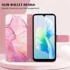 VIVO S10E 5G Hülle, Marmor Motiv Kunstleder Tasche Wallet Produktbild-Vorschau 4