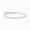 A silver chain bracelet is displayed on a white background. Náhľad obrázku produktu