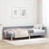 vidaXL Rohový rám postele světle šedý 90 x 200 cm látka Náhled obrázku produktu 2