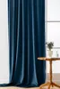Petrolejový zatemňovací závěs VELVET 140x270, řasící páska Náhled obrázku produktu 3