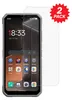 A screen protector is shown placed over a smartphone screen. Anteprima dell’immagine prodotto