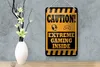 Blechschild Hinweis 12x18cm Caution extreme gaming inside Produktbild-Vorschau 4
