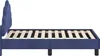 vidaXL Sommier de lit d'enfant avec tête de lit bleu police Voir les images du produit 6