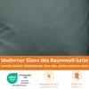 Satin Bettwäsche 155 x 220 cm, mit Kissenbezug in 80 x 80 Produktbild-Vorschau 4