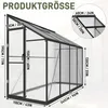 NAIZY Wandkas, 245x110x195 cm, winterbestendig, kas voor Productafbeelding-voorbeeld 2