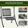 Huśtawka ogrodowa Outsunny z poduszkami, wisząca leżanka z Podgląd zdjęcia produktu 5