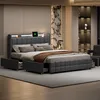 Čalouněná postel ProximaX 160x200 cm s USB a zásuvkami, Náhled obrázku produktu 12