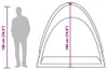 vidaXL Tenda laterale blu impermeabile Anteprima dell’immagine prodotto 6