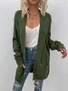 ASKSA Damen Langarm Strickjacke Mittellange Elegant Mantel Produktbild-Vorschau 4