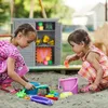 relaxdays Grauer Gartenschrank 3 Fächer Produktbild-Vorschau 3