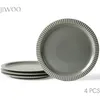 Teller Set 4-teiliges Ø25,3 cm Keramik Pastateller Produktbild-Vorschau 1