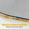 INONEFT Boogvormige wandspiegel, moderne spiegel, 91x61 cm, Productafbeelding-voorbeeld 6