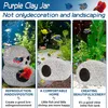 Aquarium Rock Cave Dekoration mit Grün Gras für Fische Produktbild-Vorschau 3