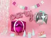 Folienballon Schriftzug Party 80x40cm rosa Produktbild-Vorschau 2