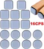 16 kusů 25 mm teflonových kluzáků na židle - Samolepicí Náhled obrázku produktu 1