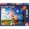 The image shows the front of a puzzle box with a picture of the Eiffel Tower and fireworks. Produktbild-Vorschau
