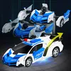 Auto della polizia telecomandata robot trasformabile 2in1 Anteprima dell’immagine prodotto 12