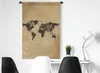 MuchoWow® Wandteppich Wandbehang Weltkarte - Zitat - Beige Produktbild-Vorschau 4