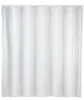 A white shower curtain hanging straight. Náhled obrázku produktu