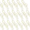 INF Lot de 50 trombones en forme de note de musique, métal Voir les images du produit 1