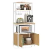 A kitchen baker's rack filled with kitchen appliances and cookware, presented on a white background. Náhled obrázku produktu