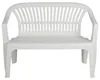 Panchina Da Giardino "Diva" Bianca - cm.55x114x82h. - peso Anteprima dell’immagine prodotto 4