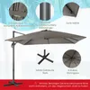 Parasol COSTWAY 300 x 300 cm, parasol à manivelle, parasol Voir les images du produit 6