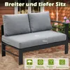 MEXO Gartenmöbel-Sets Aluminium, Gartensofas Ecklounge mit Produktbild-Vorschau 7