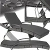 tectake® Aluminium Rattan Sonnenliege Océane 190 x 71 x 34 Produktbild-Vorschau 9